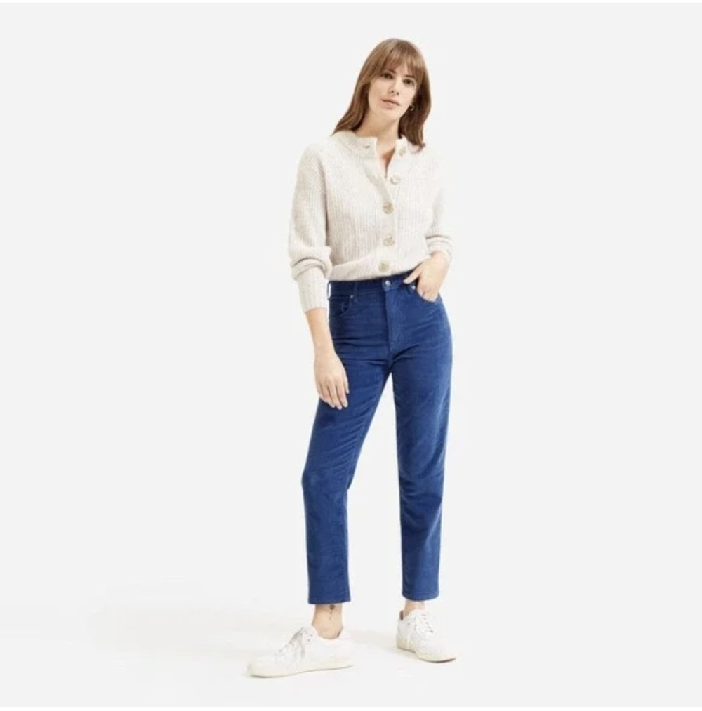 Everlane Baby Cord Cheeky Crop Blue Size 32